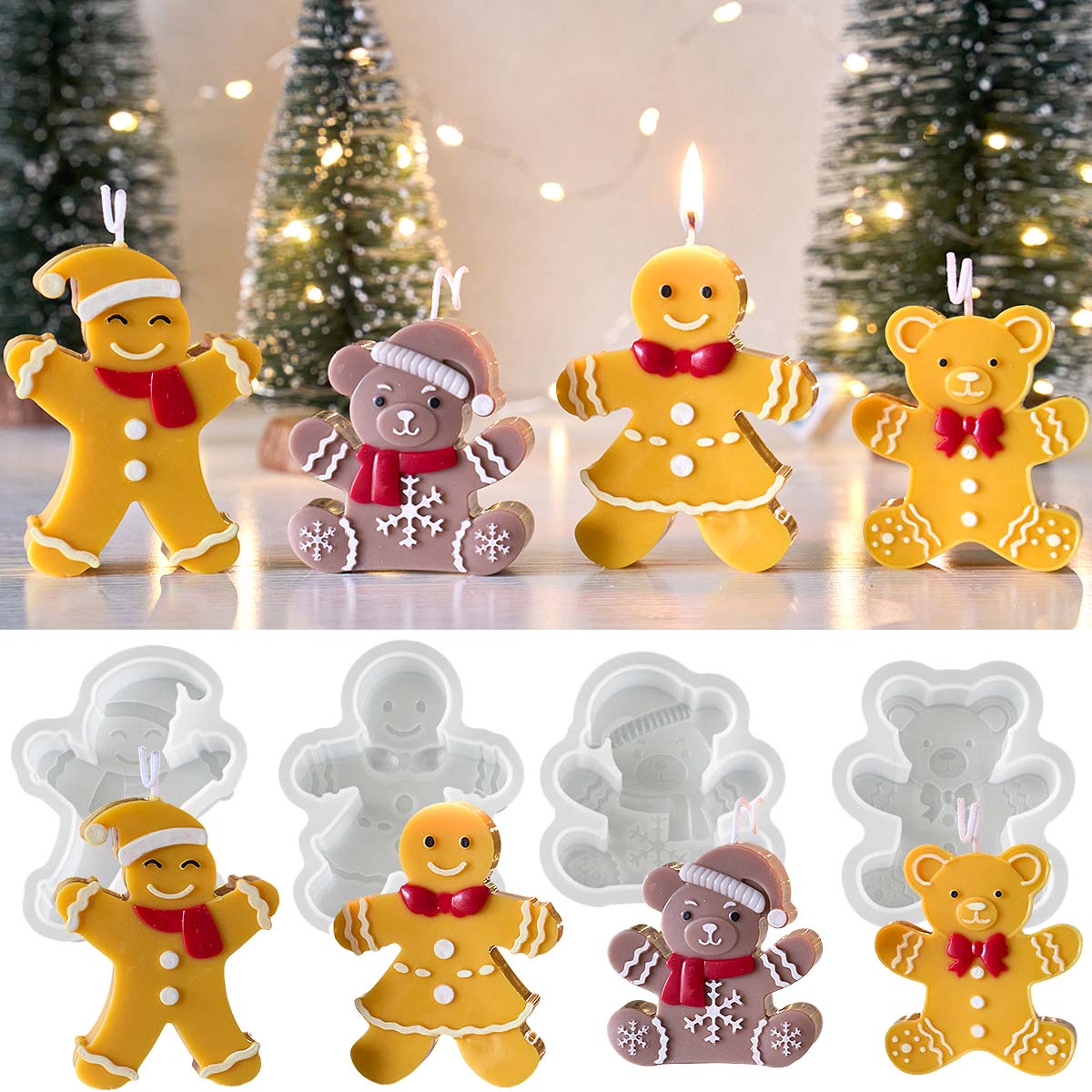 Soap Making Gifts - Forma silikonowa na świece w kształcie