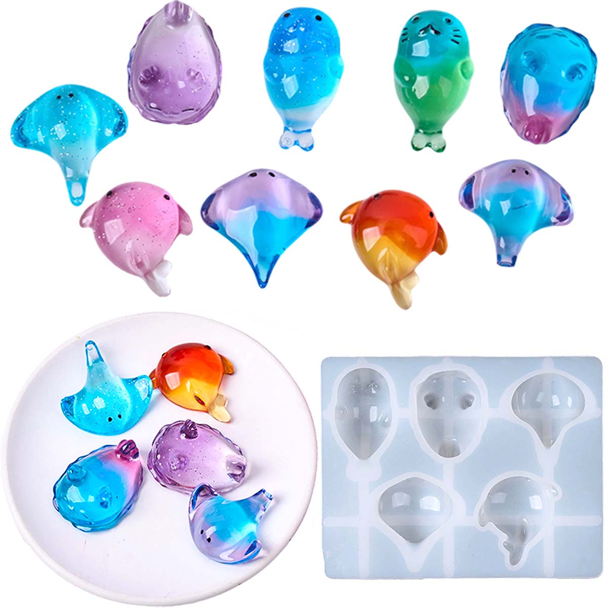 Soap Making Instructions - Forma Silikonowa 3D Kawaii Manta Ray