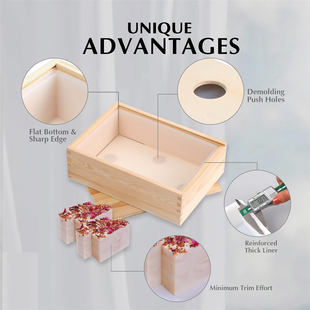 Duże formy do mydła Prostokątn – Soap Making Kit For Beginners recenzja i cena